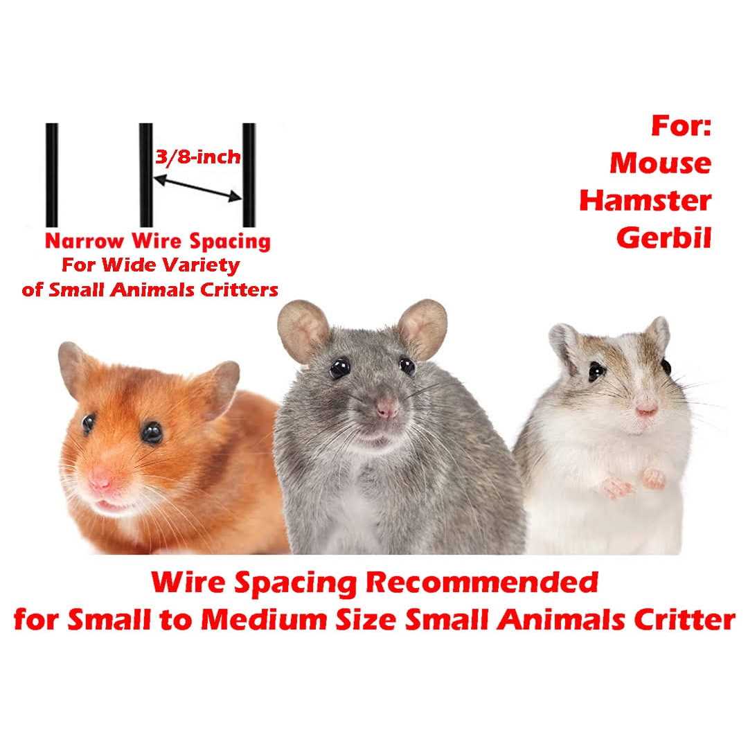 3-Story Animal Habitat Cage with 3/8-Inch Wire X38439