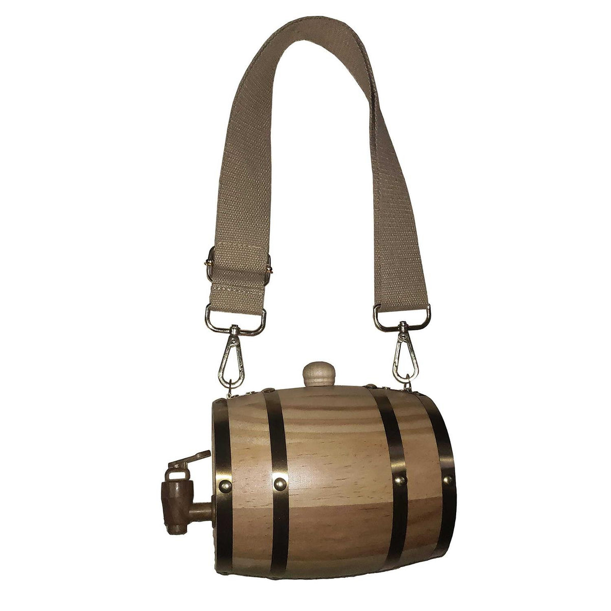 Saint Bernard Barrel Collar 1/2 Liter Size Keg with Adjustable Hoops G574444