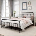 Metal Twin Bed Frame with Headboard and Footboard D197