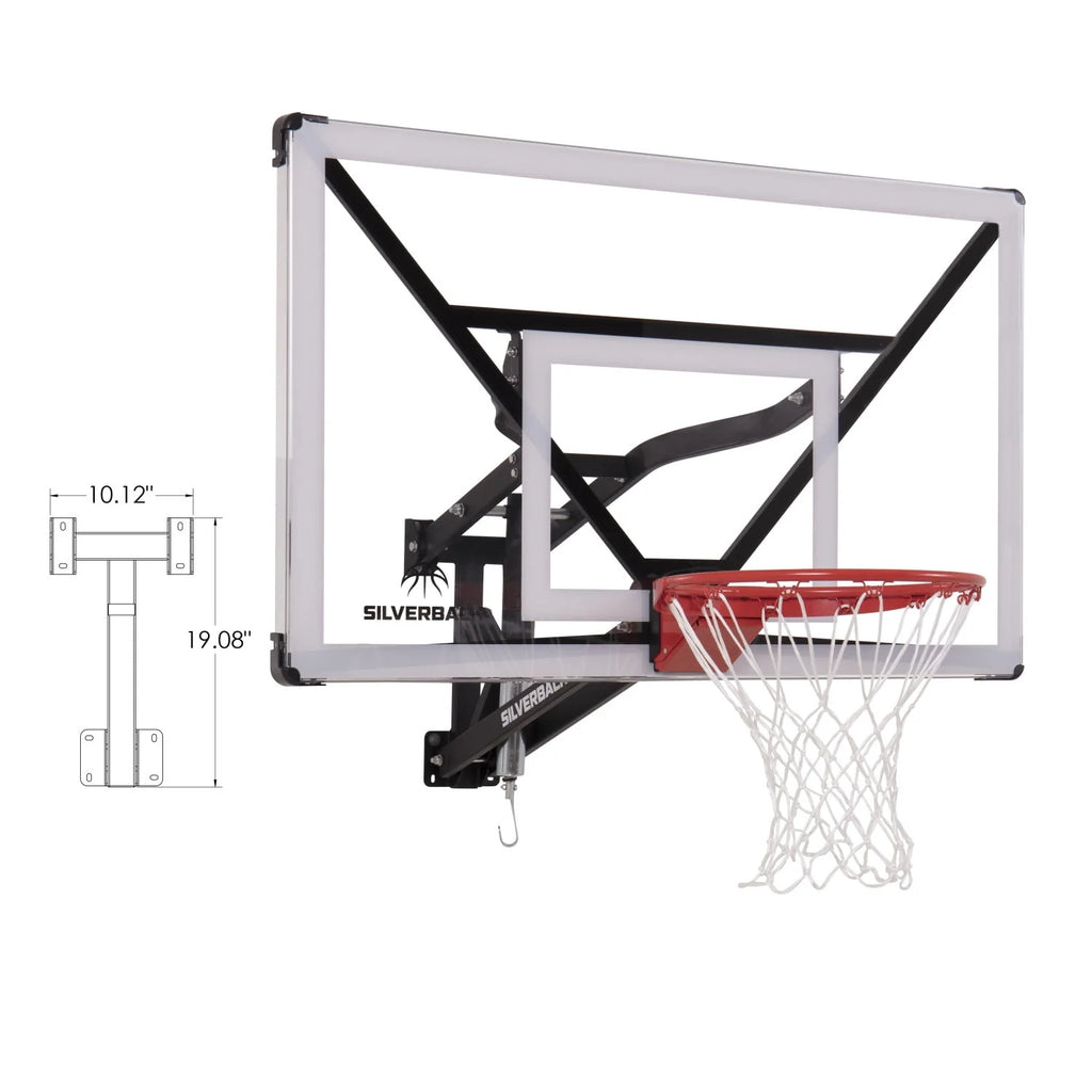 Wall Mounted Adjustable-Height Basketball Hoop A700