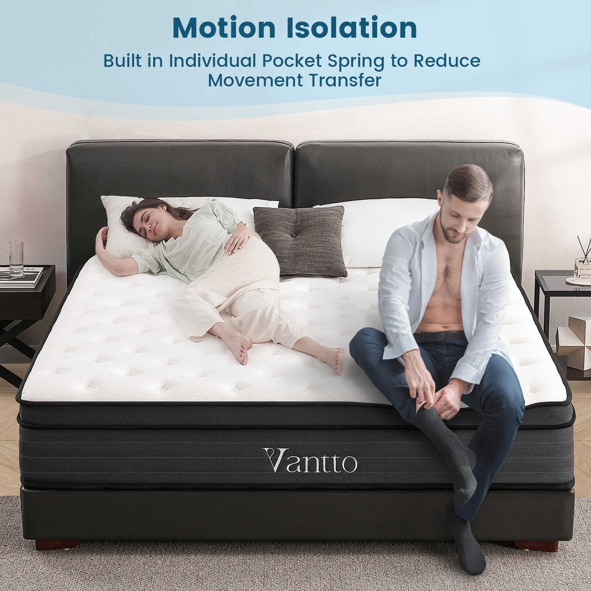 10 Inch Memory Foam Hybrid Twin Mattress U750997