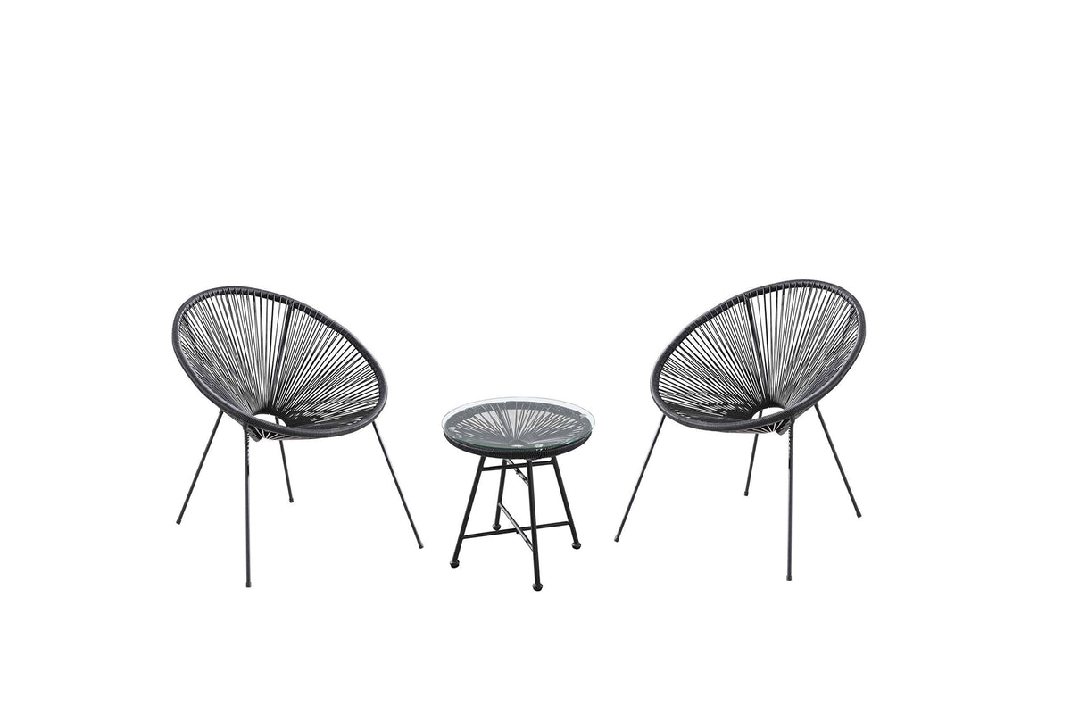 Steel 3 Piece Patio Bistro Set H350385