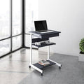 Rolling Laptop Cart with Storage S9585