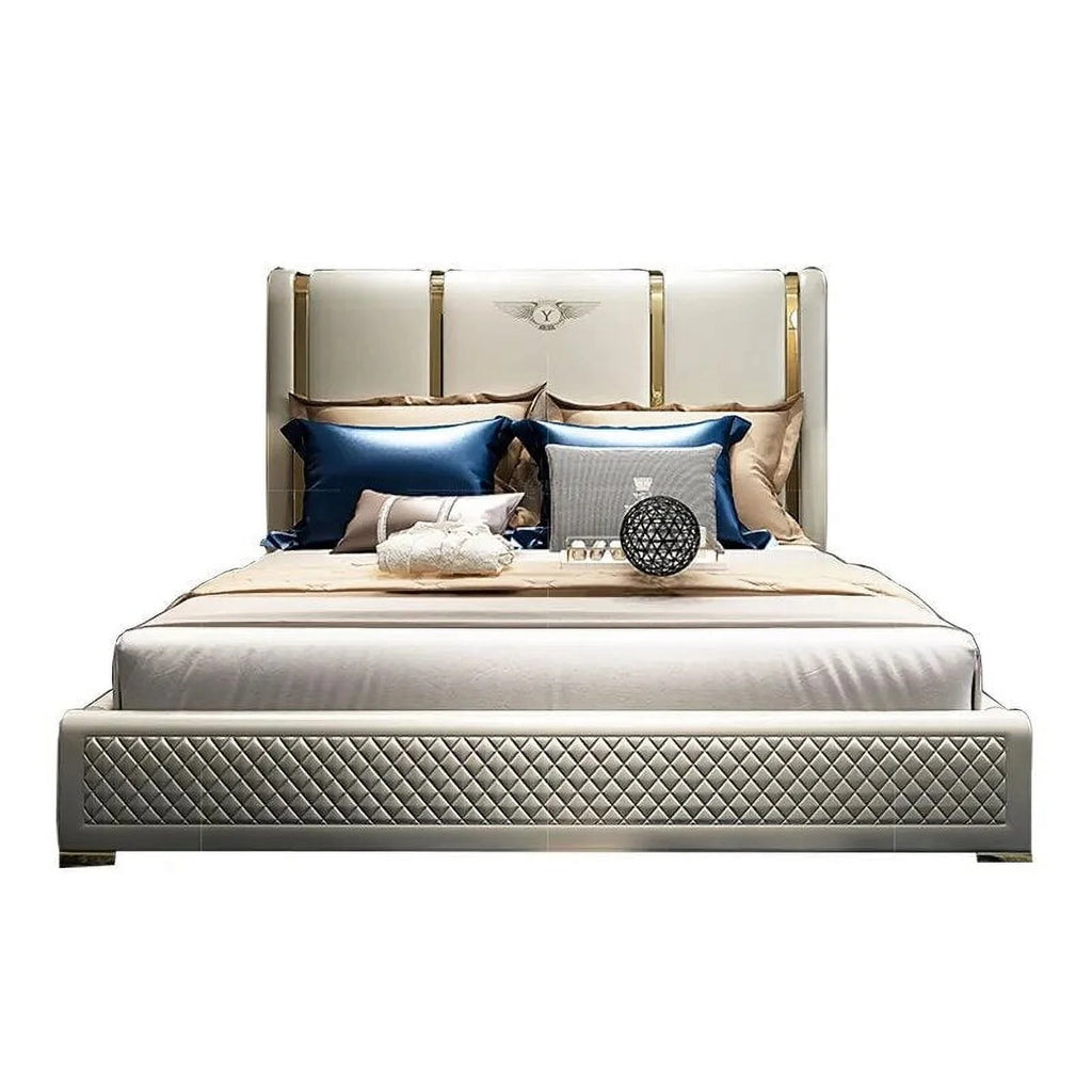 Genuine Leather Bed Frame U5853