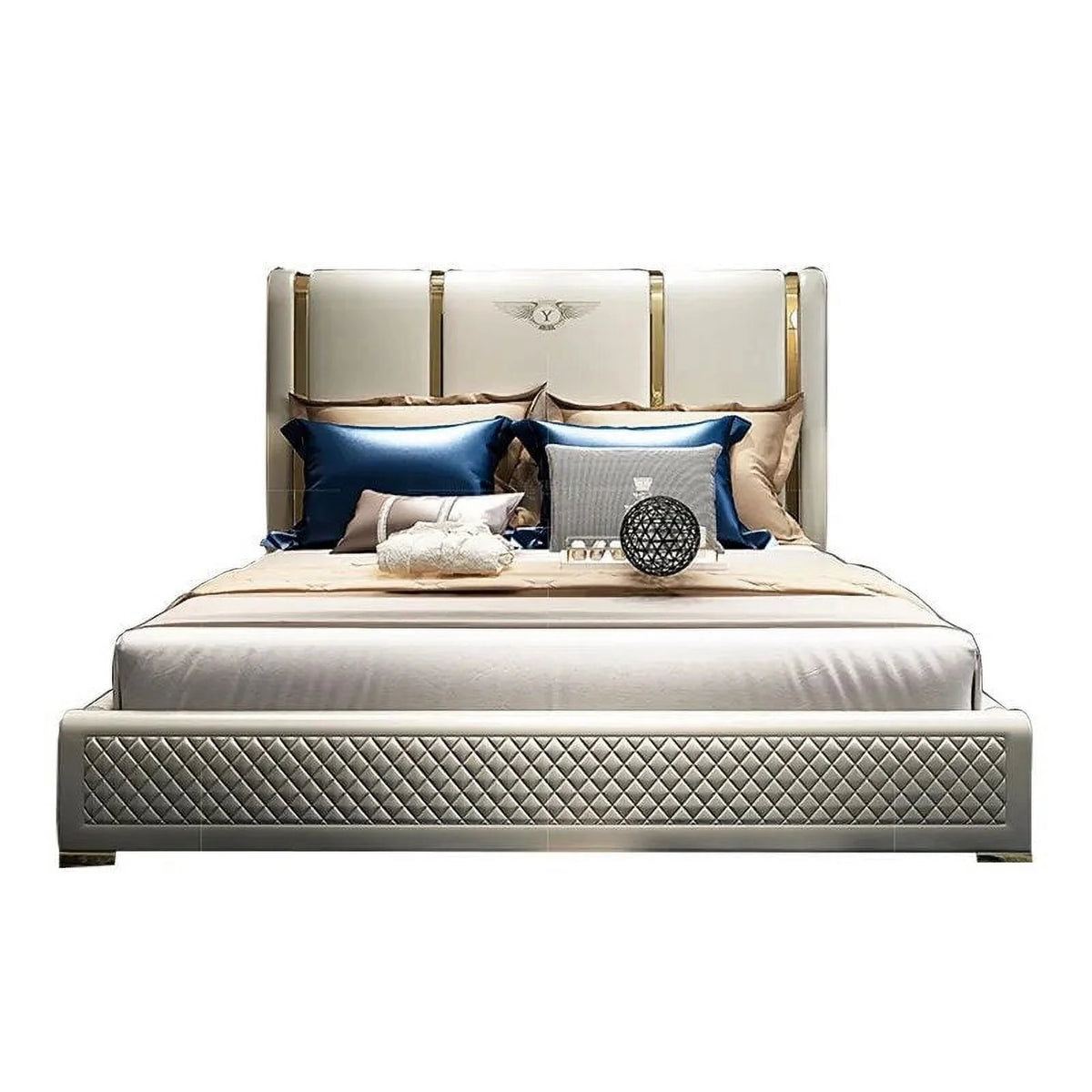 Genuine Leather Bed Frame U5853