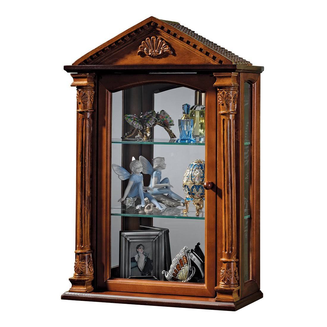 Hardwood Wall Curio Cabinet O5736