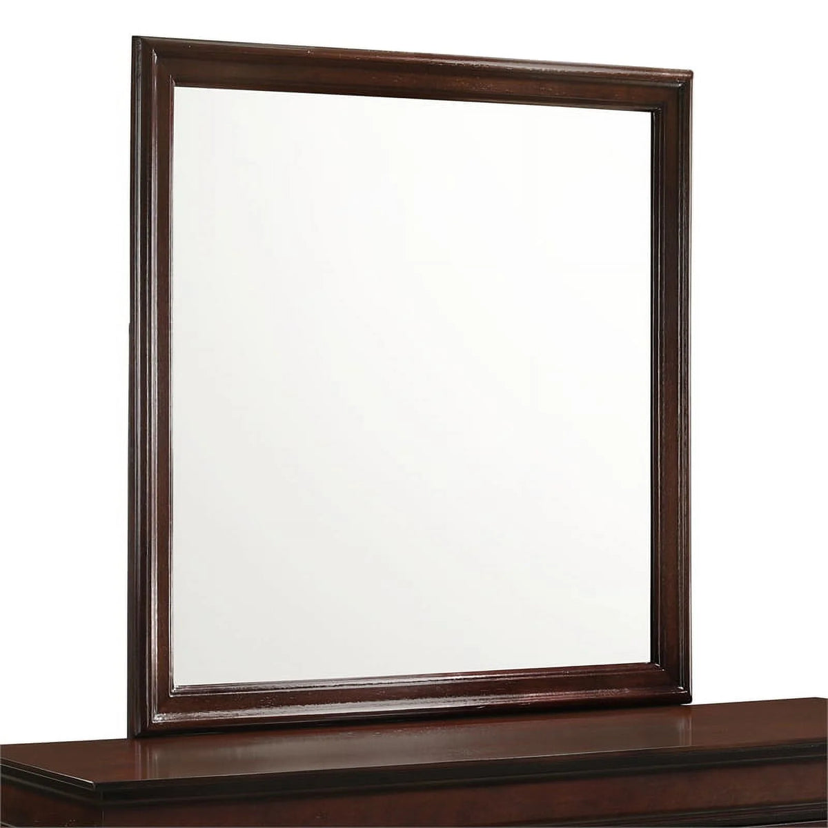 Cherry Wood 6-Drawer Dresser & Mirror T437860