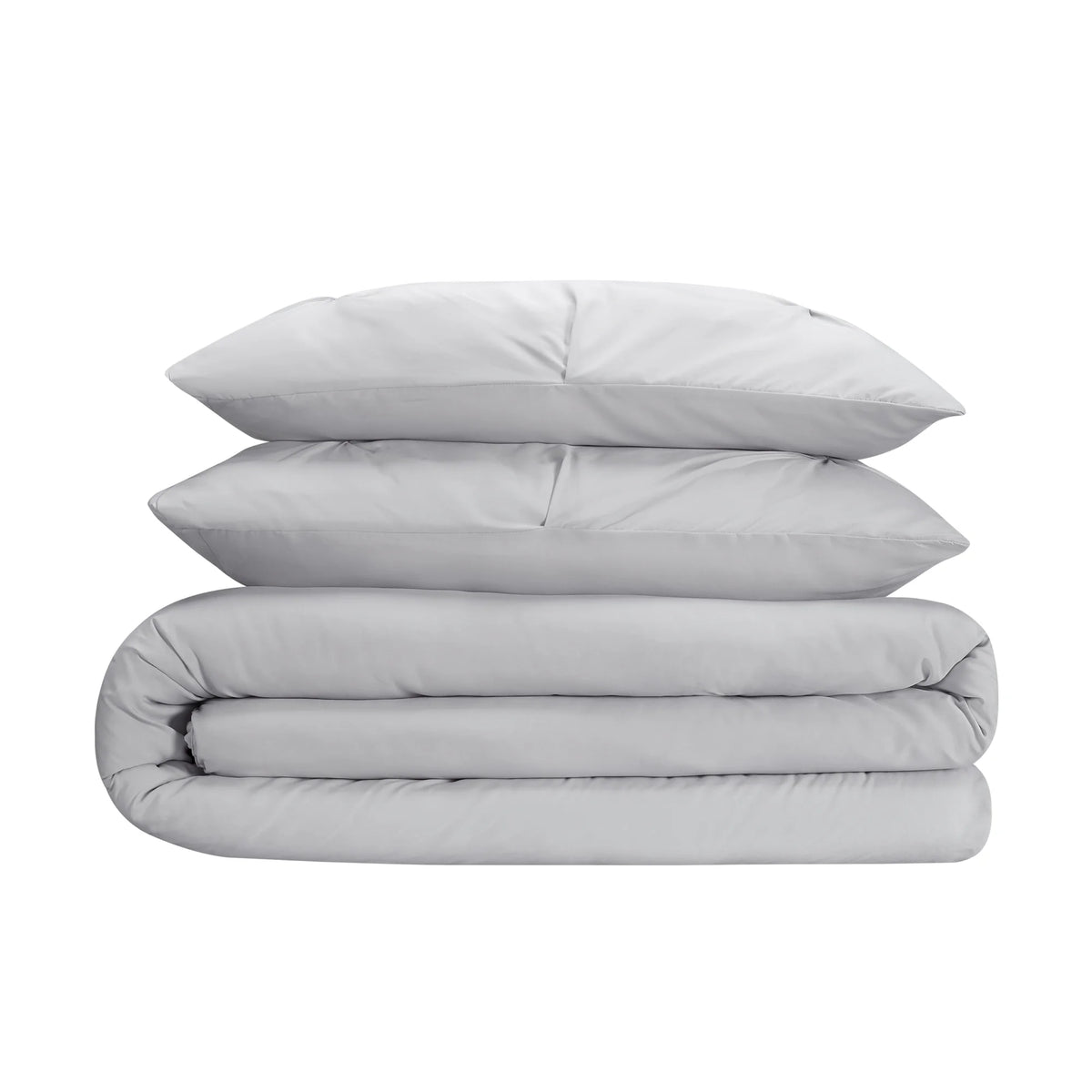 Gray King 3-Piece Pleated Duvet Set P311759