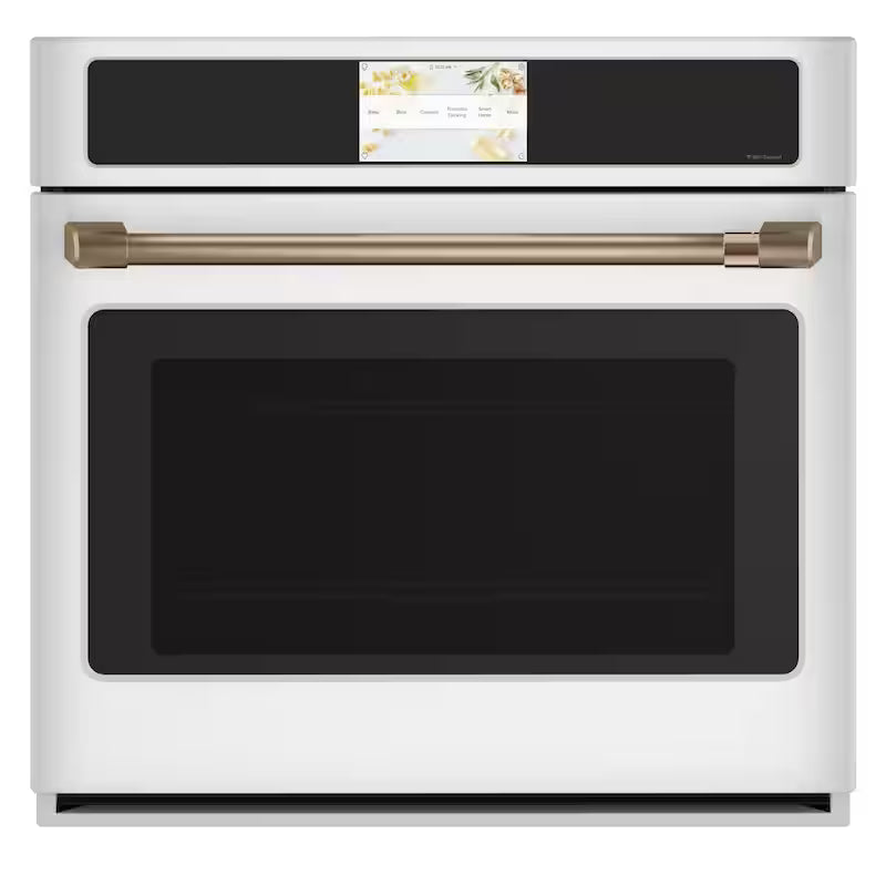 30 in. Smart Single Electric Wall Oven with Convection and Self Clean in Matte White O1640