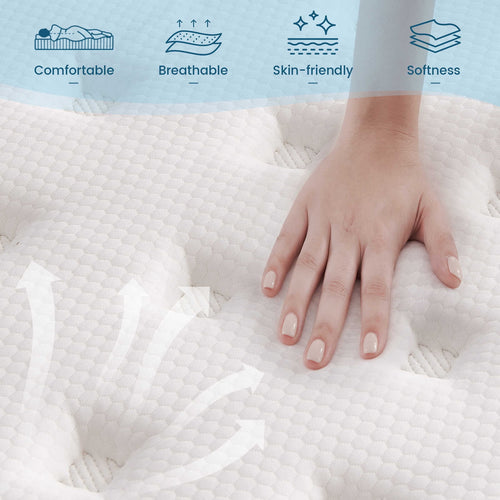 10 Inch Memory Foam Hybrid Twin Mattress U750997