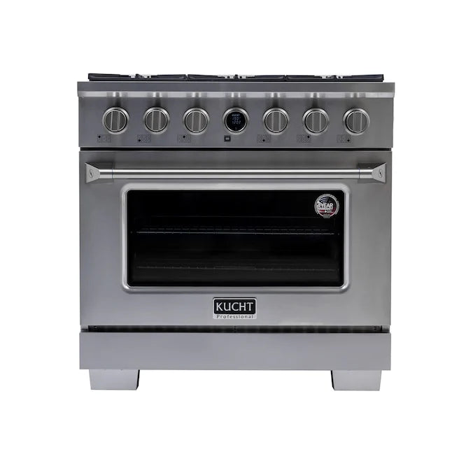36 5.2 cu. ft. 6 Burner Natural Gas Dual Fuel Range Stainless Steel F1423