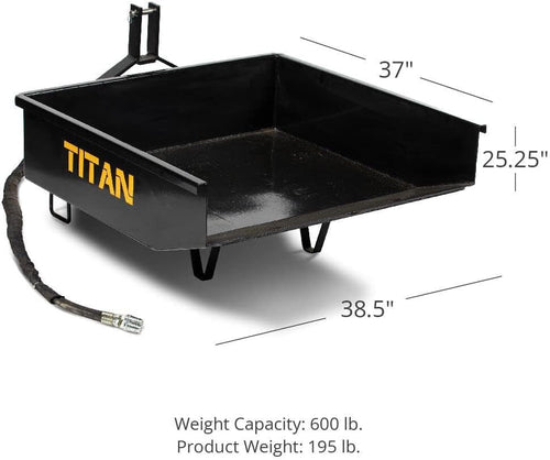 10 Cu. FT Hydraulic Dump Box O7636