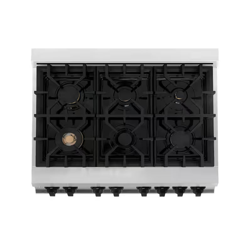 36 in. 6 Burner Dual Fuel Range in Stainless Steel A59717