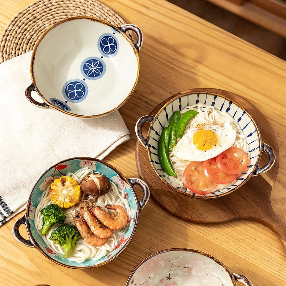 7.5 Inch 24 Oz Ceramic Serving Bowls Set Z79855