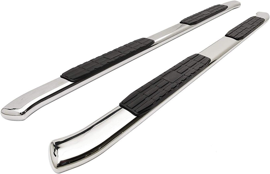 Black 2Pcs Oval Bend Side Steps Z3150