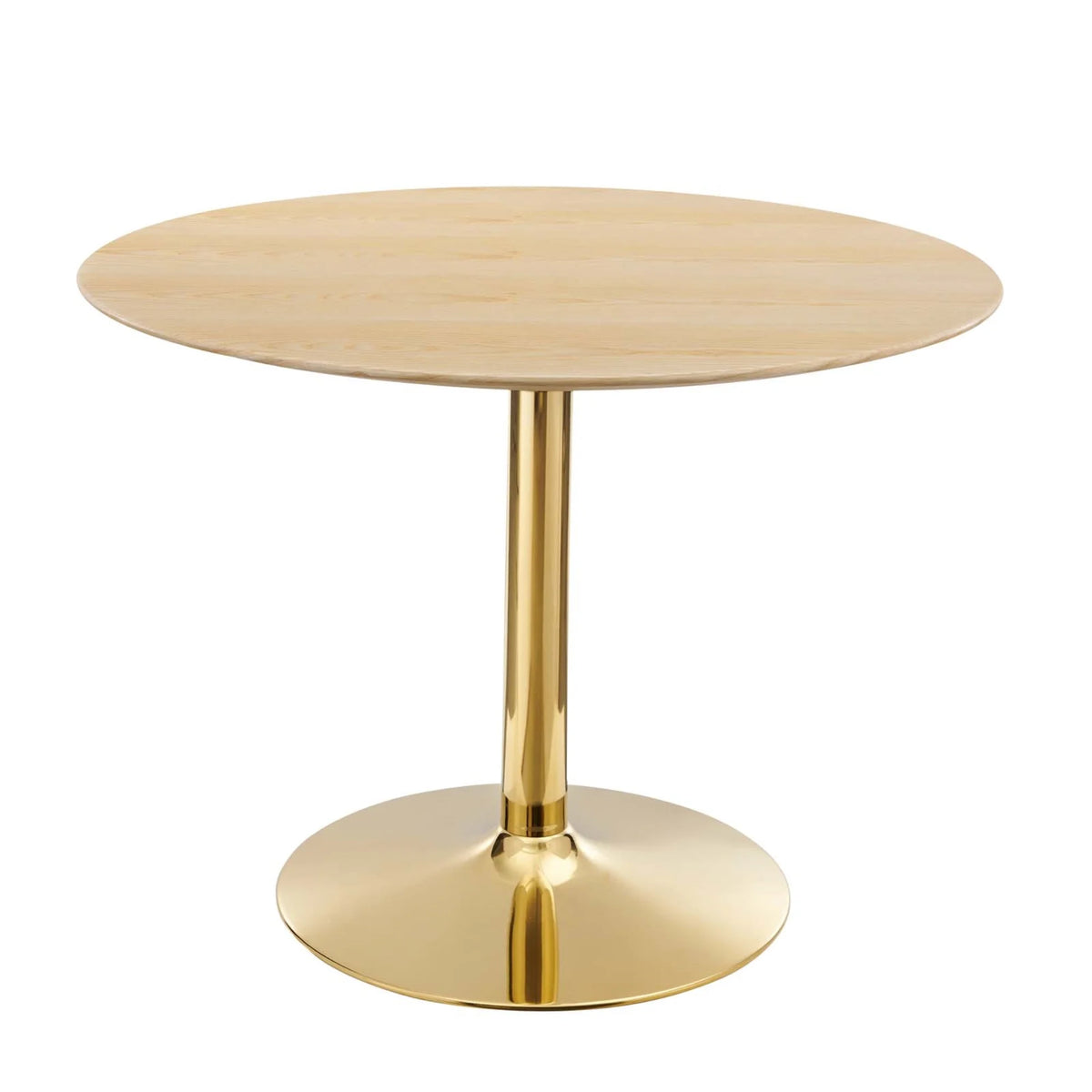 40" Round Wood & Metal Dining Table R7438