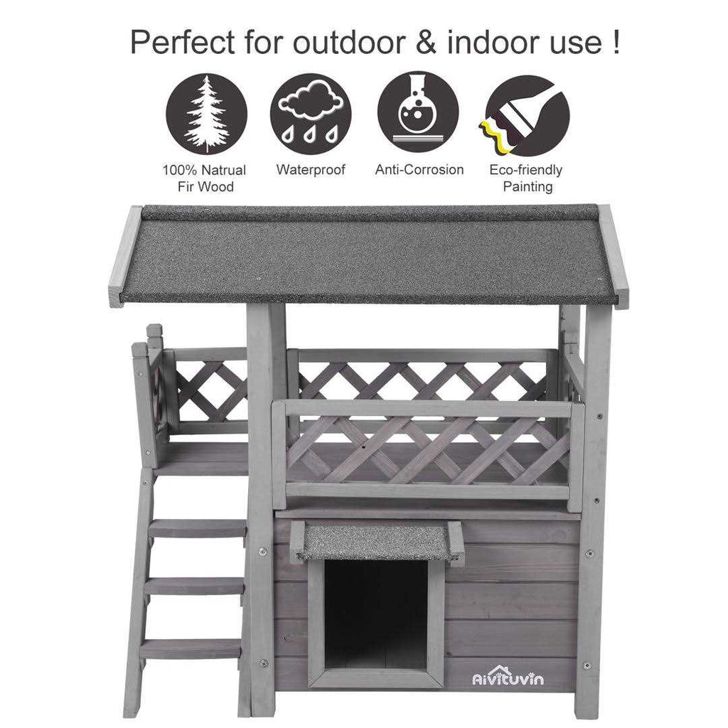 Outdoor & Indoor Cat House C639