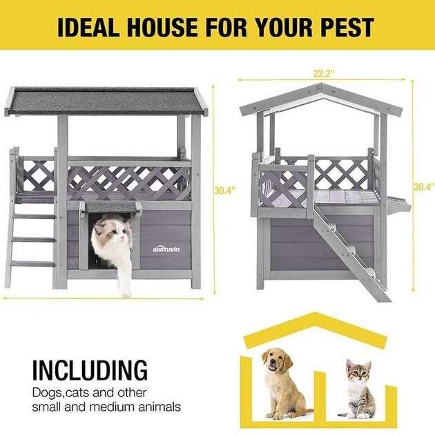 Outdoor & Indoor Cat House C639