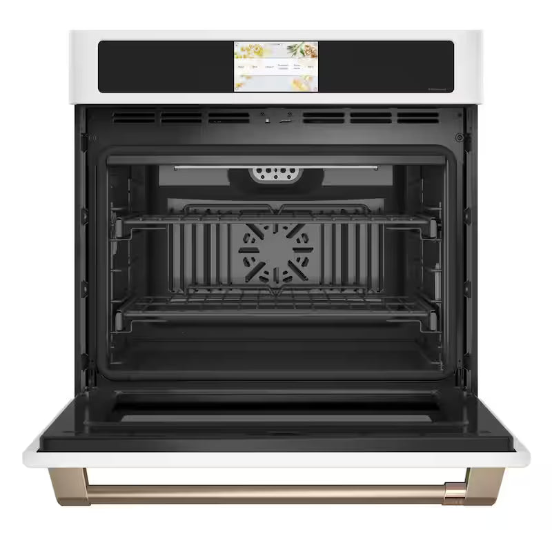 30 in. Smart Single Electric Wall Oven with Convection and Self Clean in Matte White O1640