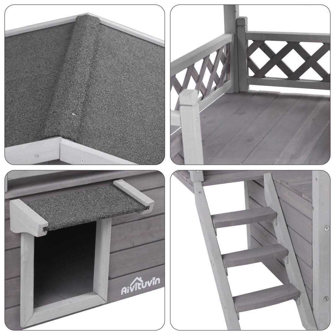 Outdoor & Indoor Cat House C639