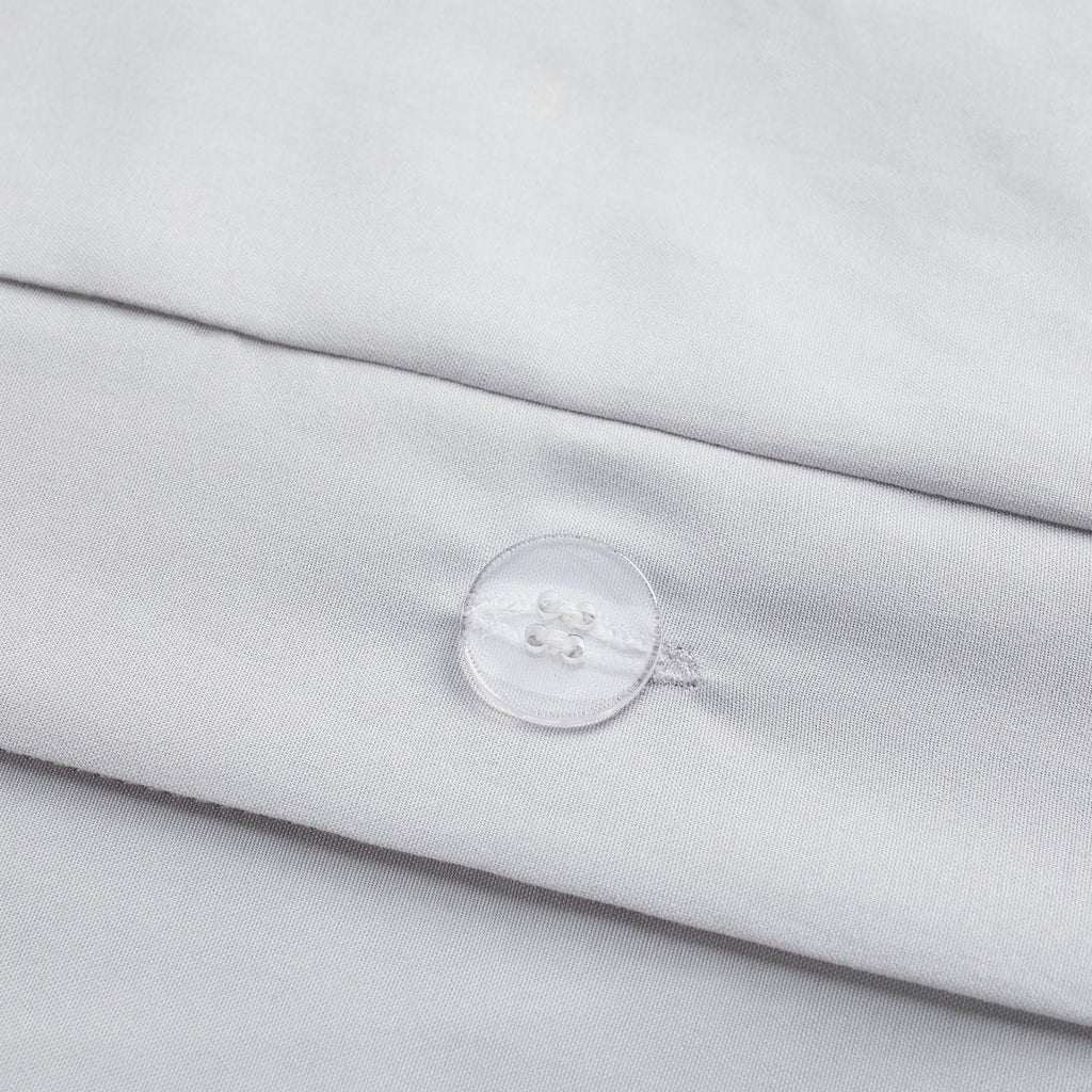 Gray King 3-Piece Pleated Duvet Set P311759
