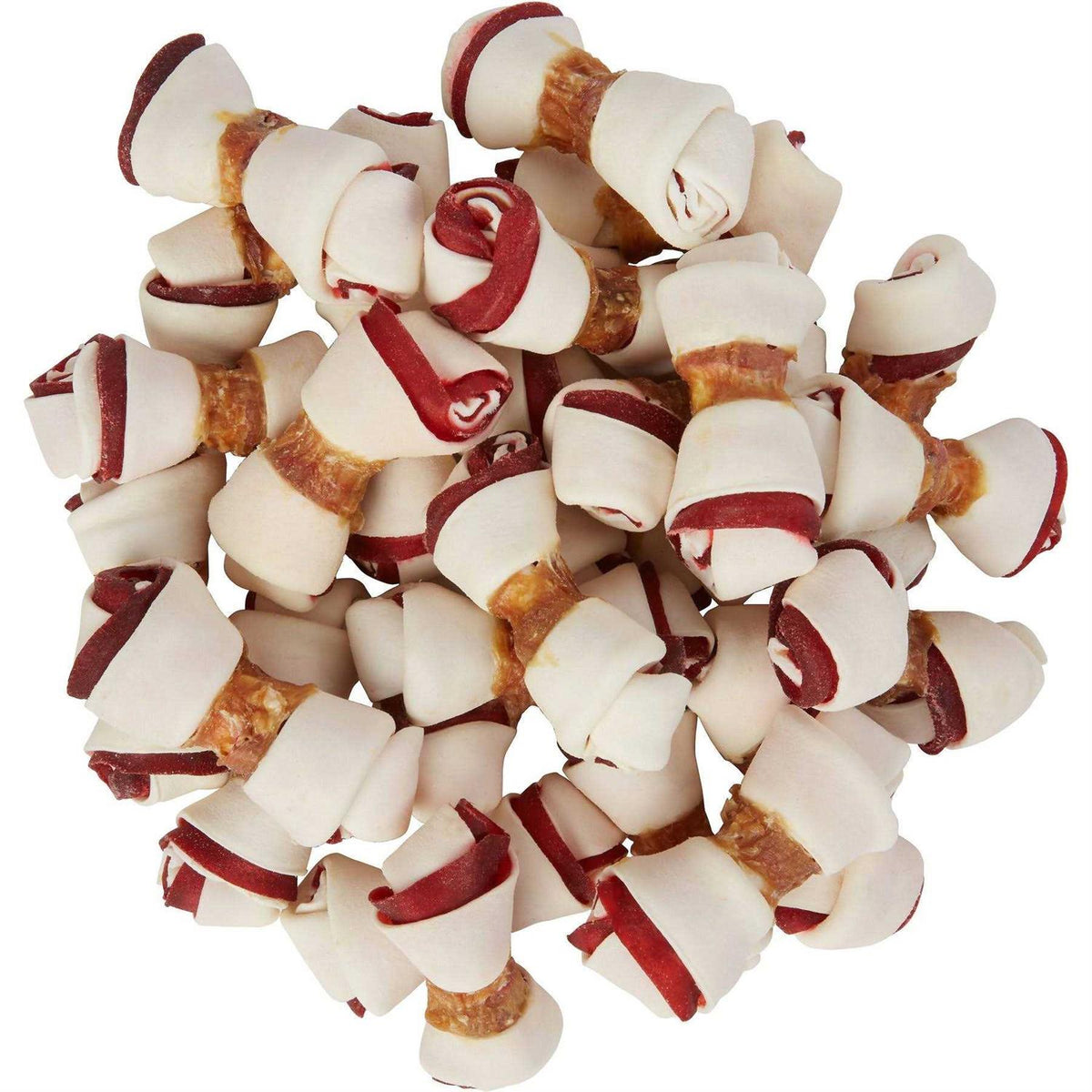 Triple Flavor Mini Bone Rawhide Dog Treats Z706