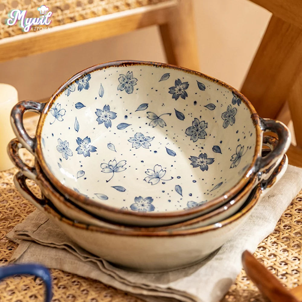 7.5 Inch 24 Oz Ceramic Serving Bowls Set Z79855