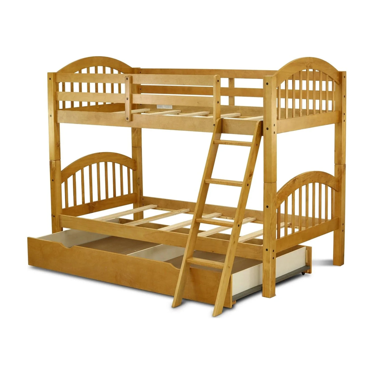 Twin Bunk Bed with Convertible Trundle & Drawer B47163
